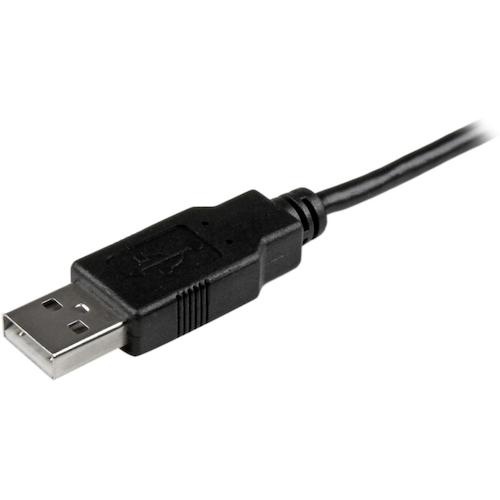 USB 2.0ケーブル/50cm/Type-A - MicroB/480Mbps/オス-オス/ブラック/マイクロB【USBAUB50CMBK】
