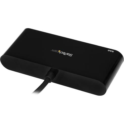 USBハブ/Type-C/3ポート Type-A/イーサネット/LANポート/60W USB PD/バスパワー/ブラック【HB30C3AGEPD】