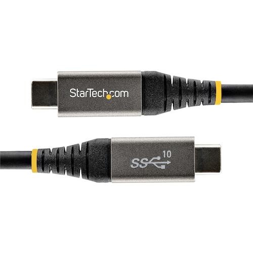 USB-Cケーブル/1m/USB 3.2 Gen2/10Gbps/Type-C - Type-C/100W/オス-オス【USB31CCV1M】