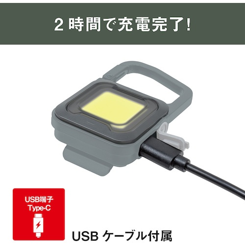 musashi 充電式スーパーフラッシュライト6Wグレイッシュブルー【COB-WL006GB】
