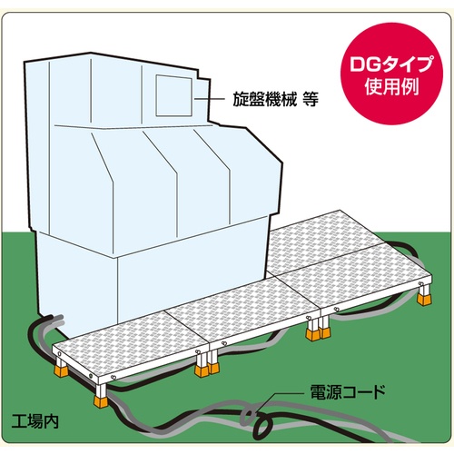 PiCa 連結式作業台 DG型 W50 D35 H20cm【DG-200】