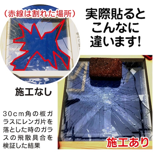 リンテックコマース ガラス飛散抑止テープ【HGS055010】