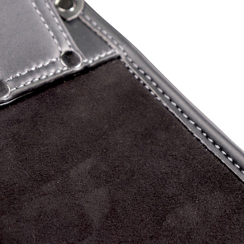 フジ矢 腰袋2段(黒金)LIGHT PU LEATHER SERIES【AB-22BG】