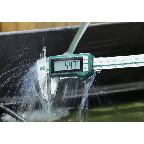 SK デジタルSラインキャリパ IP67(防水防塵) 摺動面ラップ仕上げ 300mm【D-300IP67M】