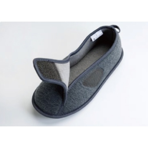あゆみ 防災ルームシューズ(踏抜き防止材内蔵) グレー LL(25.0～26.0CM)【46060110051】