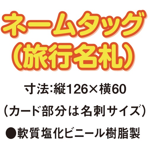 共栄プラスチック ネームタッグ 5枚入り ブルー【C-80-5-B】