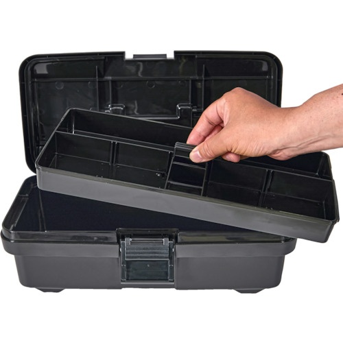 TRUSCO スーパーツールボックス 385X202X140mm ブラック【TJB-385】