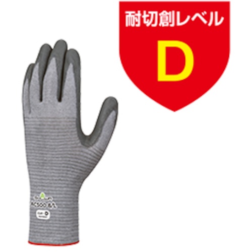 SHOWA 静電気対策・耐切創手袋 AC500 制電フォルテックスウレタンパーム手袋 Lサイズ【AC500-L】