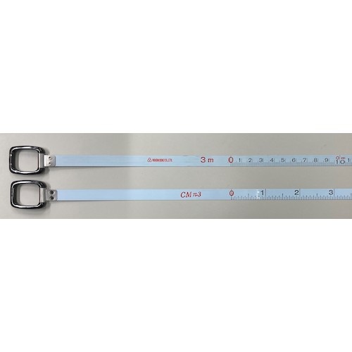 日本度器 直径・円周測定用巻尺 コメット・ミニ 型パイ尺 3m【CMPI-3】