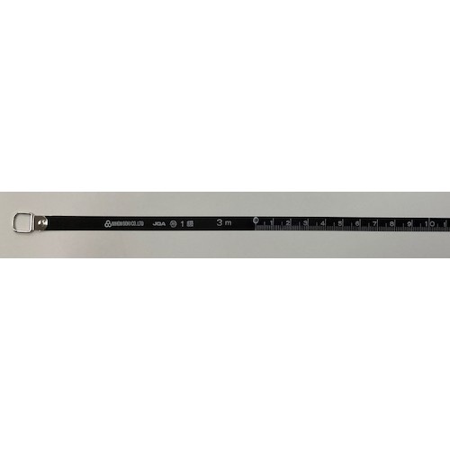 日本度器 8mm巾鋼製巻尺 細巾巻尺 3m【S8-3】