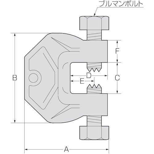 ブルマン 狭締金具 型【C-60】