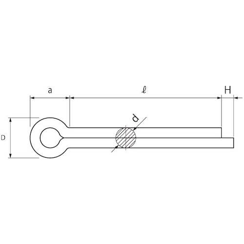SUNCO SUS316L 割ピン 3.2 X 25 (1000本入)【D0-12-0000-0032-0250-00】