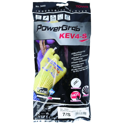トワロン 耐切創手袋 パワーグラブKEV4-S 7/S【344S-7S】