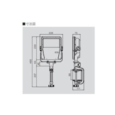 ハタヤ LED投光器 70W バイス式 ケーブル5M付【LEV705】