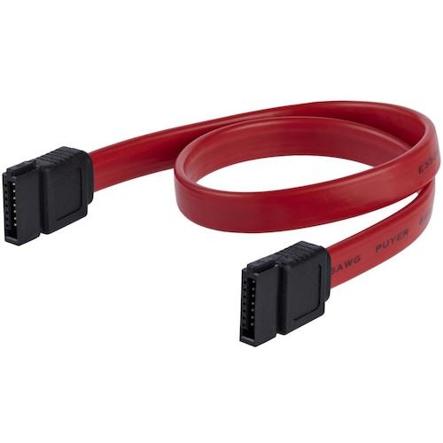 SATAケーブル/30cm/SATA 3.0/レッド/シリアルATA HDD ハードディスクドライブ用【SATA12】