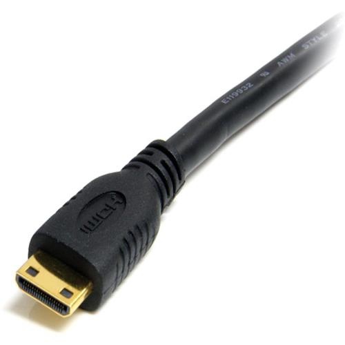 ディスプレイ変換ケーブル/Mini HDMI - HDMI 1.4/50cm/4K30Hz/ブラック/ビデオコンバーター【HDACMM50CM】