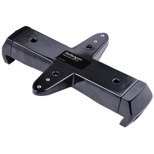 タブレットホルダー/VESA取付け/7.9～12.5インチ/耐荷重2kg/クリップ式/盗難防止機構/鍵付き/ブラック【TABLET-VESA-ADAPTER】