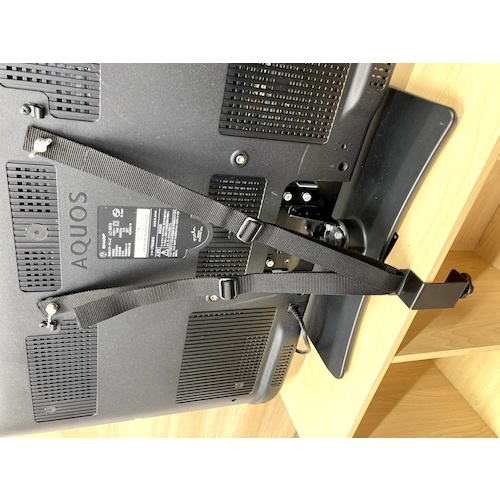 ティーエフサービス テレビ用転倒防止商品 TV転倒防止ベルト クランプタイプ 1個入 強度70型まで【TVG-70AD】