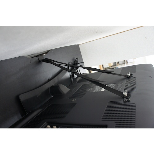 ティーエフサービス テレビ用転倒防止商品 TV転倒防止ベルト クランプタイプ 1個入 強度70型まで【TVG-70AD】