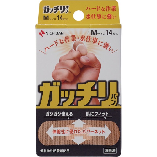 ニチバン 絆創膏 ガッチリバン Mサイズ14枚入【GB14M】