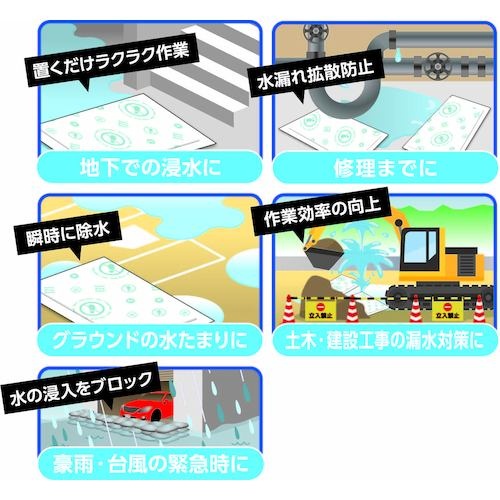 防災人 防災人 水たまり吸水シート BLOCK15【BMS-003】