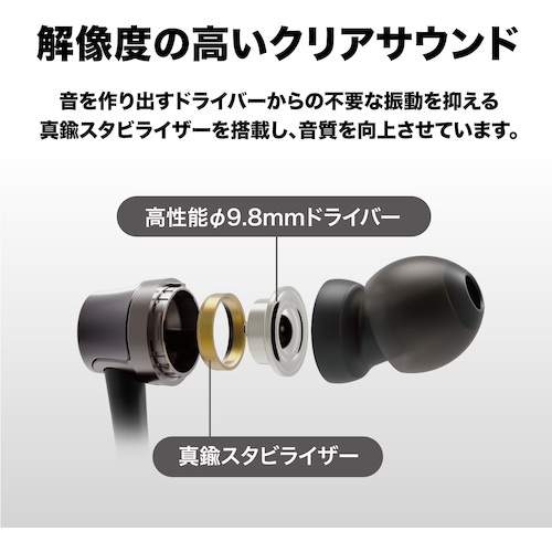 USB Type-C用イヤホン【ATH-CKD3C WH】
