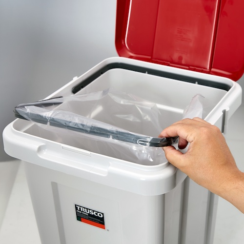 TRUSCO Rジョイント分別ボックス 45L フタ色レッド(赤色)【TRJ01A】
