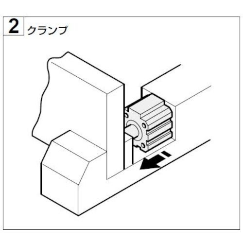 CKD エアシリンダ スーパーコンパクトシリンダ ストローク40 Rc3/8【SSD-80-40】