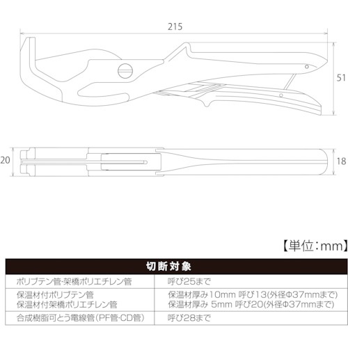 TOP 樹脂パイプカッター【TJ-37】