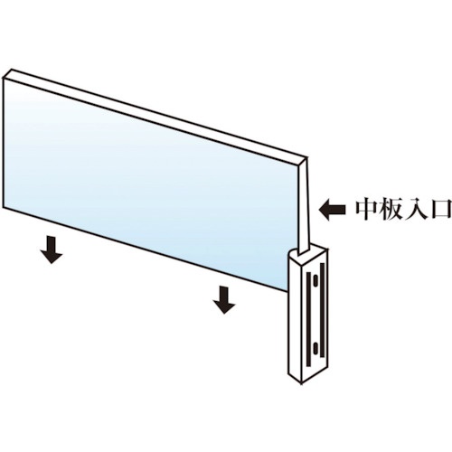 共栄プラスチック 突出型標示板 室名札【5016B】