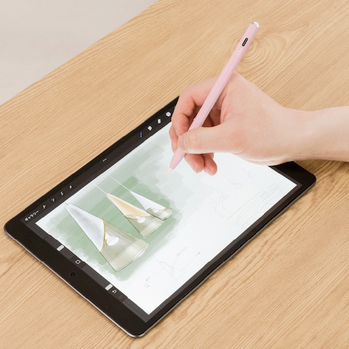 iPad専用充電式タッチペン ペールピンク【TPEN-001P】