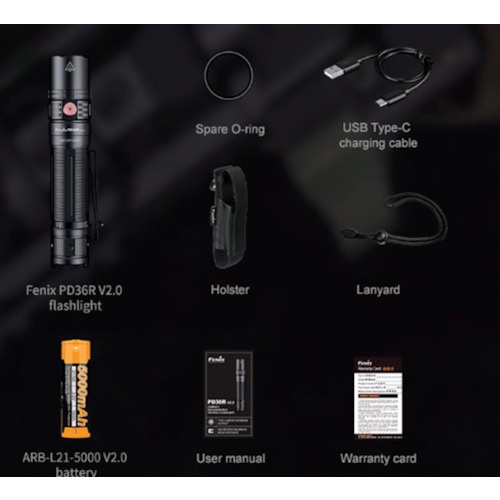 FENIX 充電式LEDライト PD36R V2.0【PD36RV20】