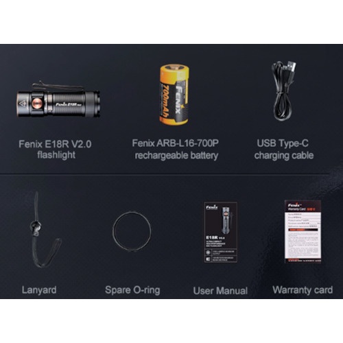 FENIX 充電式LEDライト E18R V2.0【E18RV20】