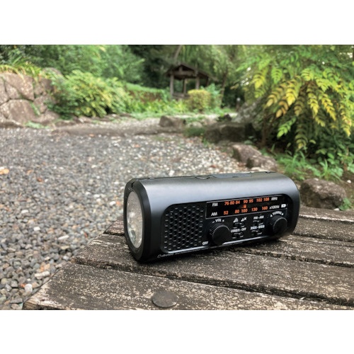 dretec さすだけ充電ラジオライト3【PR-323RBK】