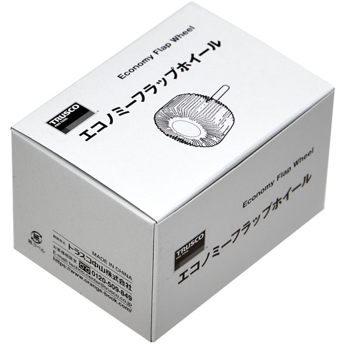 TRUSCO エコノミーフラップホイール 軸径6mm 外径25X幅25X軸長35 #60(5個入)【EF2525-60】