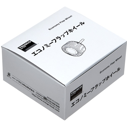 TRUSCO エコノミーフラップホイール 軸径6mm 外径40X幅25X軸長35 #80(5個入)【EF4025-80】