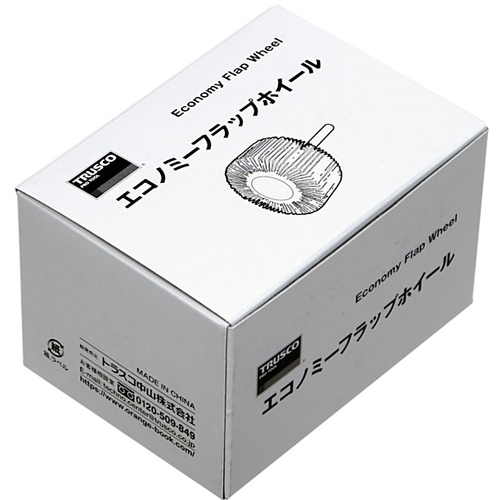 TRUSCO エコノミーフラップホイール 軸径6mm 外径30X幅25X軸長35 #80(5個入)【EF3025-80】