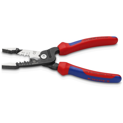 KNIPEX 電工用多機能プライヤー 200mm コンフォートグリップ【1372200ME】