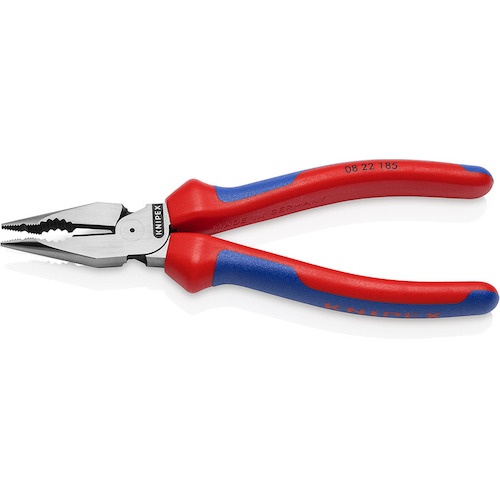 KNIPEX ニードルノーズコンビネーションプライヤー 185mm コンフォートグリップ【822185】