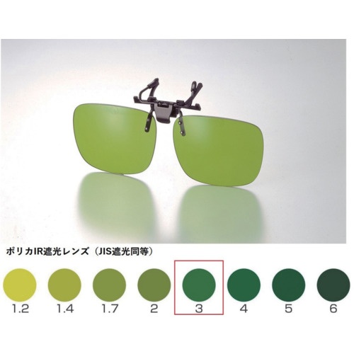 TOA BOJIN クリップオン前掛け保護めがね【346F IR3】