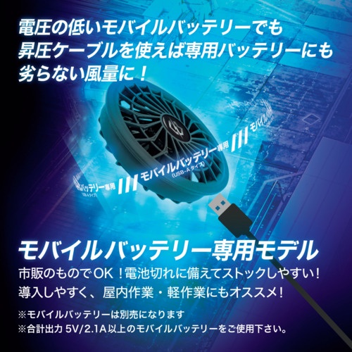 リンクサス COOLING BLAST NEO モバイルバッテリー専用ファンセット【LX-6700FCML】