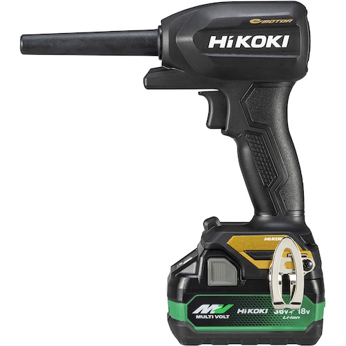 HiKOKI 【黒・金 限定カラー】18Vコードレスエアダスタ小型タイプ ブラック&ゴールド オリジナルセット(バッテリー・充電器・ケース付属)【RA18DA(2XPZ)(BG)】