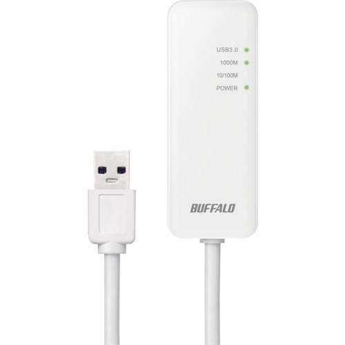 BUFFALO Giga対応 Type-A USB3.2(Gen1)用LANアダプター ホワイト【LUA5-U3-AGTE-WH】