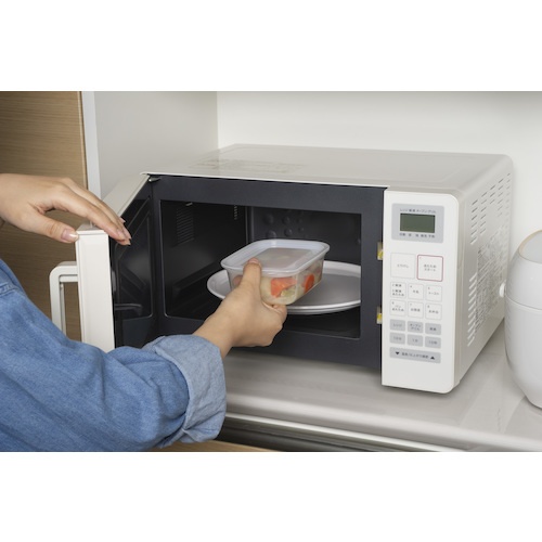 inomata 楽ちんパック 角型400ml 2個組クリアーホワイト【1834-CW】