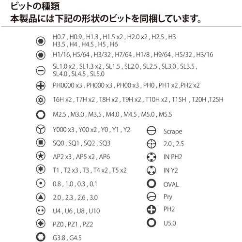 AREA 126CYLINDER 円柱収納型精密ドライバーセット【AR-TOOLKIT126】