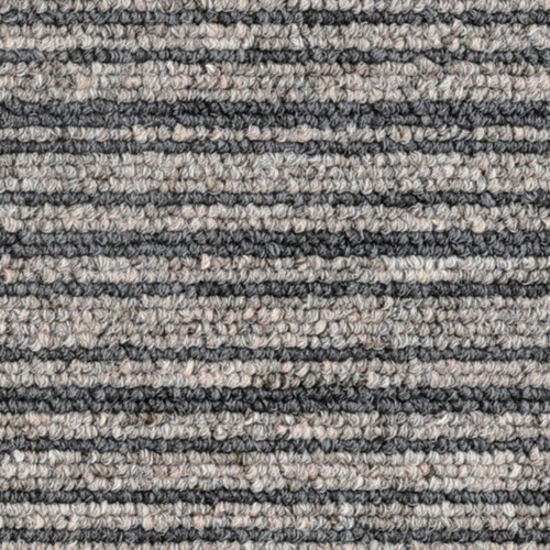 大島屋 日本製タイルカーペット ストライプブラウン 50×50cm【STCS-03】