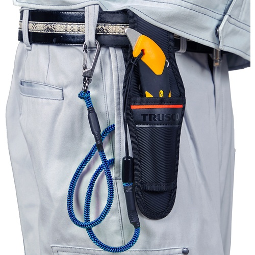 TRUSCO セーフティコード フックxアラミドコード 3kg ブルー【TSCA-3BL】