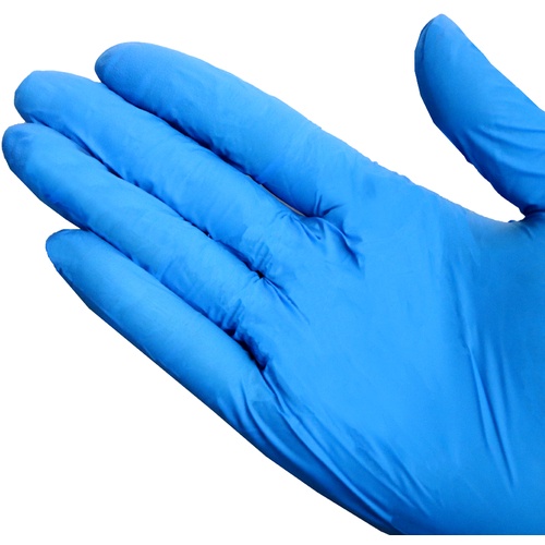 KOKUGO 使い捨てニトリル手袋 teniifit NITRILE ピュアブルー No.1500 L 200枚入【104-99603】