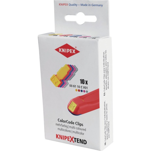 KNIPEX カラーコードクリップ カラーミックスV01(5色X各2ピース)【0061-10CV01】