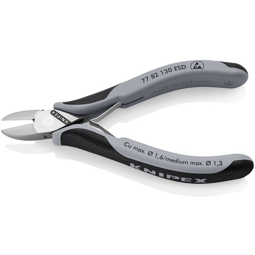 KNIPEX 精密用ニッパー 静電気対策タイプ 130mm【7782-130ESD】